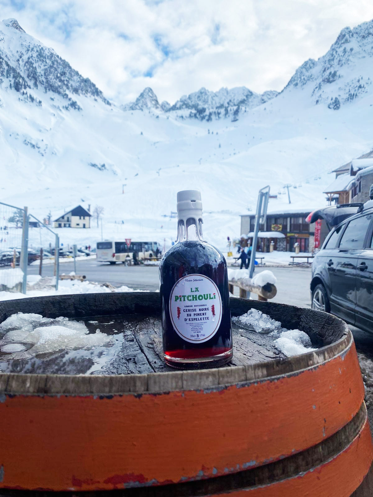 Liqueur artisanale Cerise noire au piment d'espelette