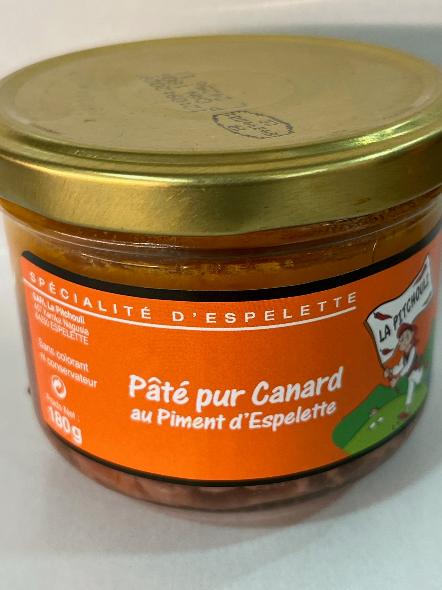 Lot de 3 Pâtés Pur Canard au Piment d’Espelette – La Pitchouli