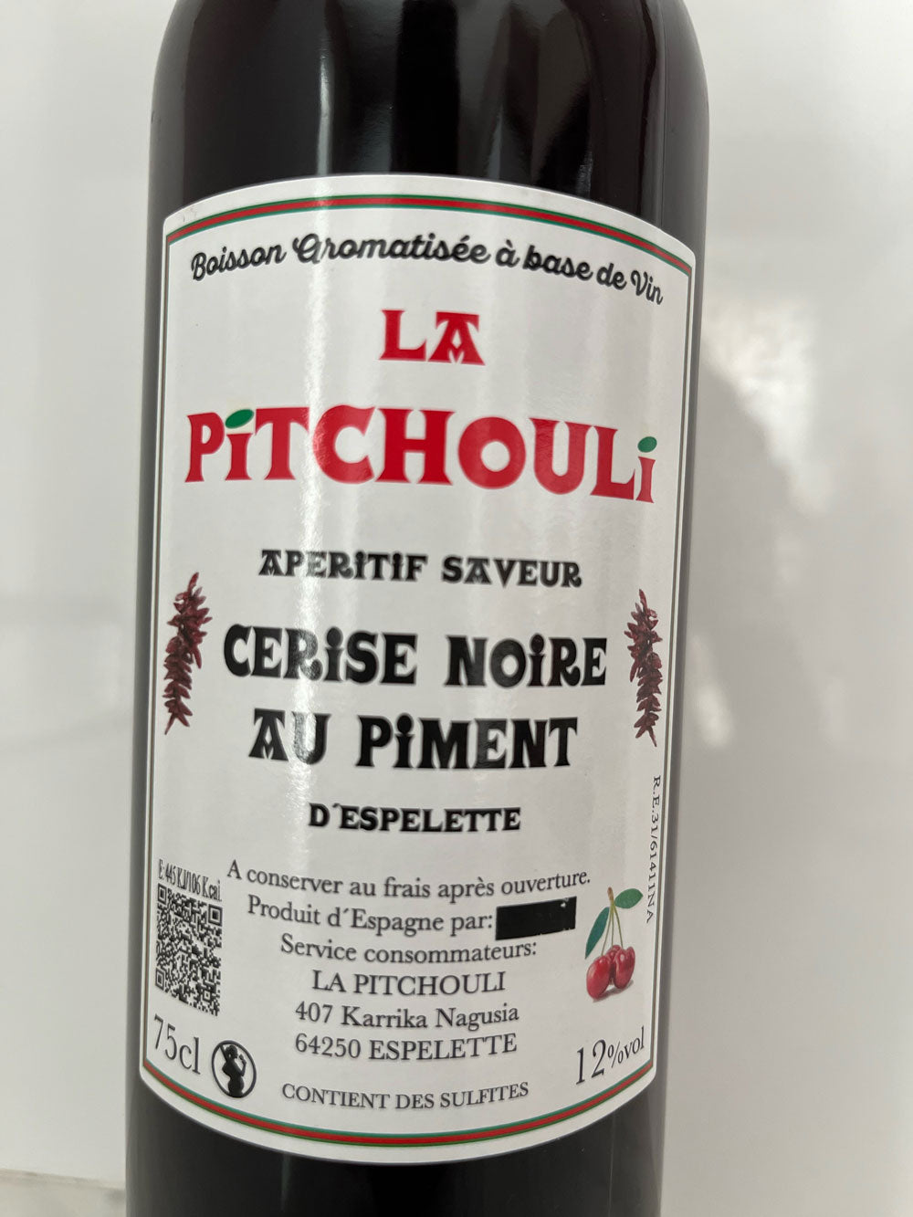 Cerise noire au piment d'Espelette